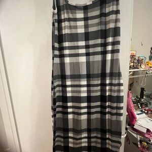 Black and White plaid bodycon dress